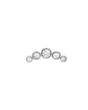 Luxenter Piercing de Circonita Brillante acabado en Plata de Ley 925 - Inloc