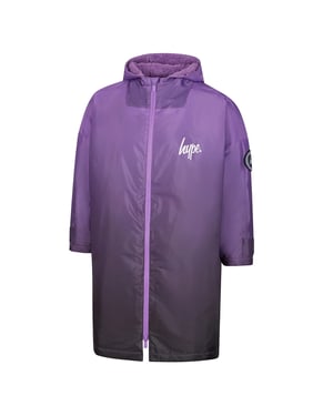 Bata de Cambio para Niños Morado Ombre Chicos y Chicas con Capucha