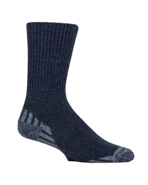 Calcetines de lana para caminar diabéticos para hombres | Calcetines de senderismo acolchados de ancho extra