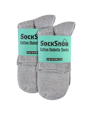 Paquete de 6 calcetines para hombre de tobillo diabéticos, ricos en algodón, transpirables, calcetines para el día a día