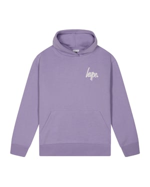Sudadera con capucha para niñas en púrpura, sudadera casual suave con diseño gráfico en la parte posterior