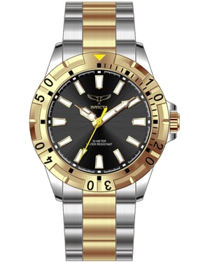 Invicta Specialty 69037 Reloj de Hombre - Movimiento de Cuarzo - Metal con Esfera Negra - 42 mm