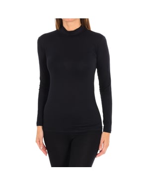 Camiseta Interior de Manga Larga de Bambú para Mujeres Q712