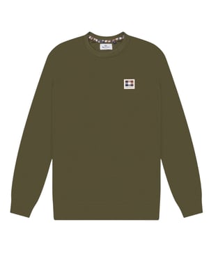 Sudadera Aquascutum Active Patch Crewneck Verde Militar