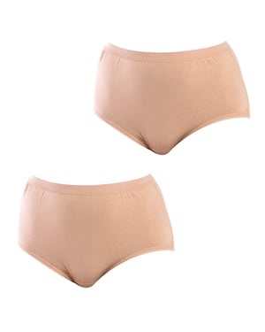 Paquete de 2 Braguitas de Bambú para Mujeres Tallas Grandes Q908R