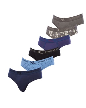 Paquete de 6 Calzoncillos de Algodón para Hombre KLSP6