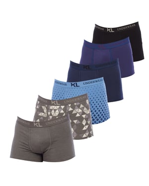 Paquete de 6 unidades de bóxer para hombres KLBP6
