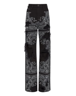 Vaqueros De Pata Ancha Paisley