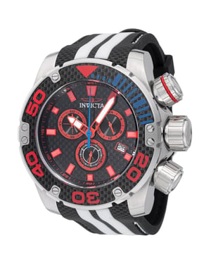 Invicta Sea Hunter 48992 Reloj de Hombre - Movimiento de Cuarzo - Acero Inoxidable con Esfera Negra - 52 mm