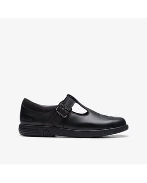 Jazzy Tap K. Black Leather Zapatos