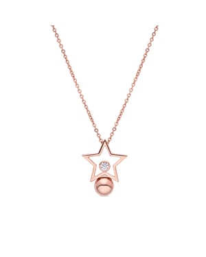Luxenter Collar de Circonita Brillante acabado en oro rosa de 18k - Losath