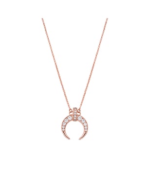 Collar Luxenter de Aleación de Metal y Circonita Brillante acabado en oro rosa de 18k - Cali