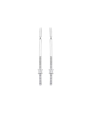 Luxenter Pendientes de Plata de Ley 925 y Circonita Brillante acabado rodio - Yacko