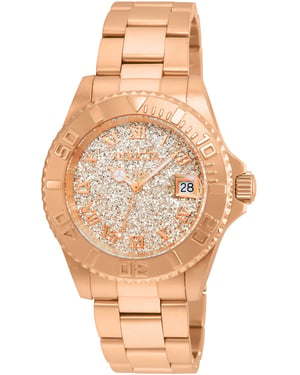 Invicta Angel 22708 Reloj de Mujer - Movimiento de Cuarzo - Acero Inoxidable con Esfera de Oro Rosa - 40 mm