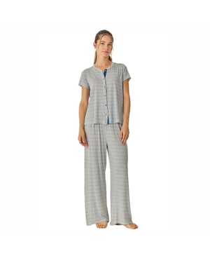 Pijamas de Verano para Mujer con Pantalones Largos Fluidos JJB28