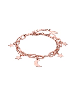 Pulsera Luxenter acabado en oro rosa de 18k - Darkle