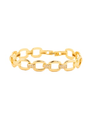 Luxenter Pulsera de Circonita Brillante acabado en oro amarillo de 18k - Insio