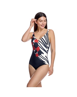 Ba swimsuit de mujer con escote en V y espalda descubierta W260876