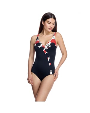 Bañador de mujer con escote cruzado y espalda descubierta W260870