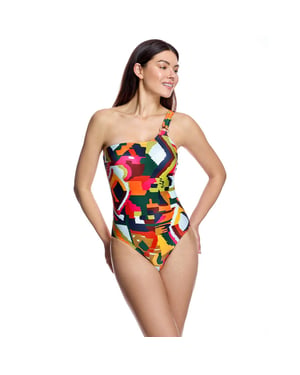Traje de baño de mujer con diseño asimétrico W260111