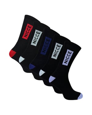 Paquete de 5 calcetines deportivos para hombre, de algodón, transpirables y acolchados