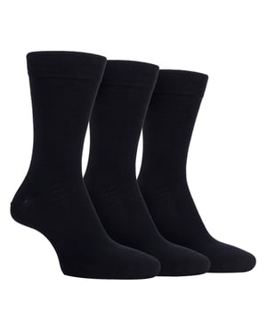 Paquete de 3 calcetines de vestir para hombre de bambú, suaves y transpirables