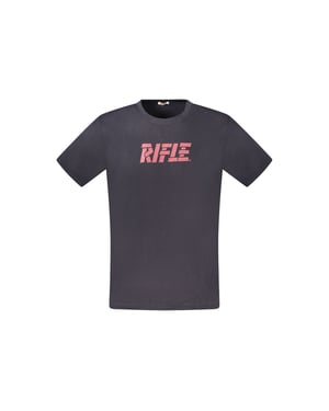 Camiseta de Hombre de Algodón Azul Rifle