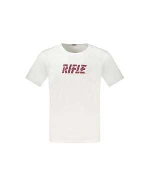 Camiseta de algodón Hombre Rifle Bianco