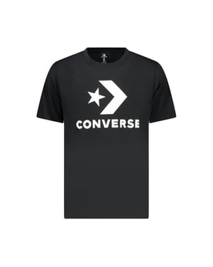 Camiseta de Hombre de Algodón Negra Converse