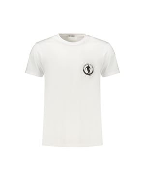 Camiseta de Hombre de Algodón Blanca Bikkembergs