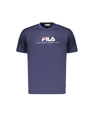 Camiseta de Hombre de Algodón Azul Fila