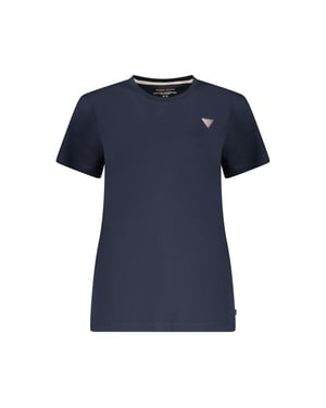 Camiseta de algodón azul para mujer de Guess Jeans