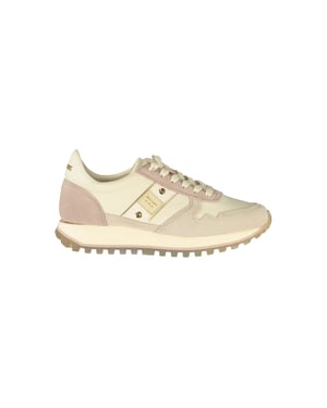Zapatilla de mujer de cuero beige Blauer