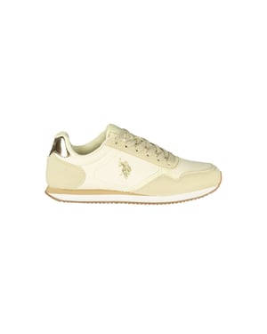 Zapatilla de mujer de poliuretano beige U.S. POLO ASSN.