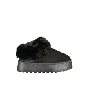 Zapatilla de mujer de poliéster negra Laura Biagiotti
