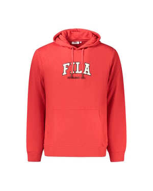 Sudadera Roja de Algodón para Hombre Fila
