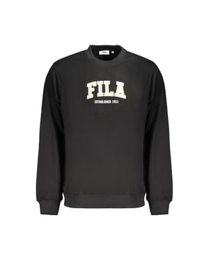 Sudadera de hombre de algodón negra Fila