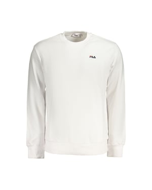 Sudadera de algodón blanca para hombres Fila