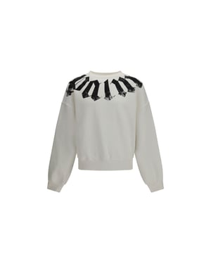 Sudadera de Algodón Blanca Palm Angels