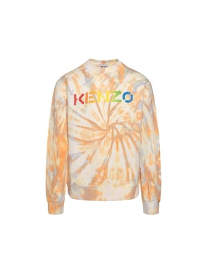 Sudadera de algodón naranja Kenzo