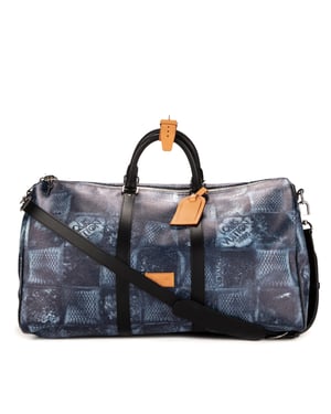 Louis Vuitton Ltd. Ed. Salt Keepall Bandouliere 50 en  azul Lienzo recubierto