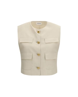 Chaleco sin mangas de lana beige P.A.R.O.S.H.