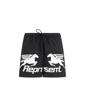 Representar Ropa Deportiva de Poliéster Negra