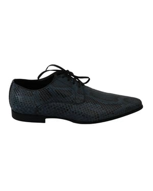 Zapatos de piel de serpiente azul de Dolce & Gabbana