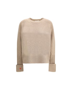 Sudadera de Merino Beig de Tory Burch
