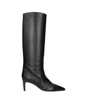 Botines Negros de Cuero Paris Texas