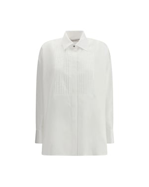 Camisa de vestir de algodón blanca Golden Goose