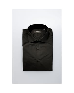 Camisa de Hombre de Algodón Negra Baldinini Trend