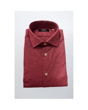 Camisa de Hombre de Algodón Rojo Baldinini Trend