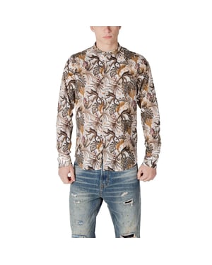 Camisa de Algodón de Patrón Multicolor Gianni Lupo